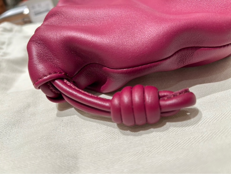 LOEWE Flamenco purse mini(酒紅)-4