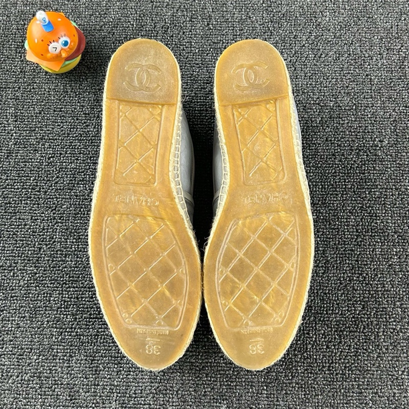 99新 Chanel香奈兒編織漁夫鞋網紗尺碼38-11