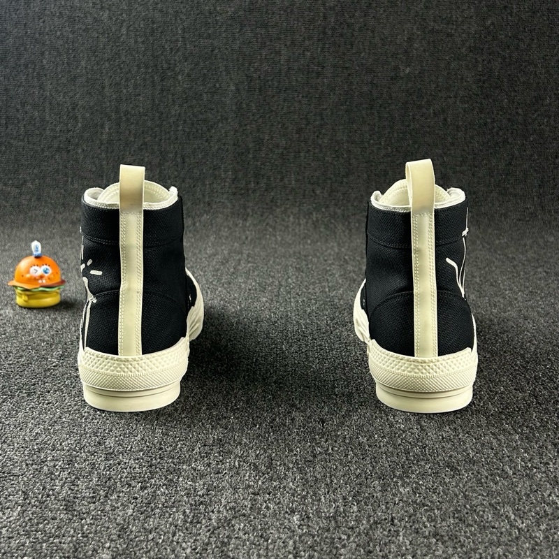 99新 Dior迪奧男鞋黑色高幫帆布鞋 尺碼40-8