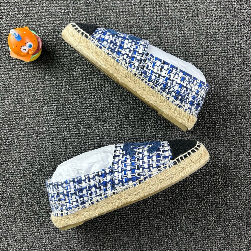 Chanel香奈兒藍色編織漁夫鞋 尺碼36-10