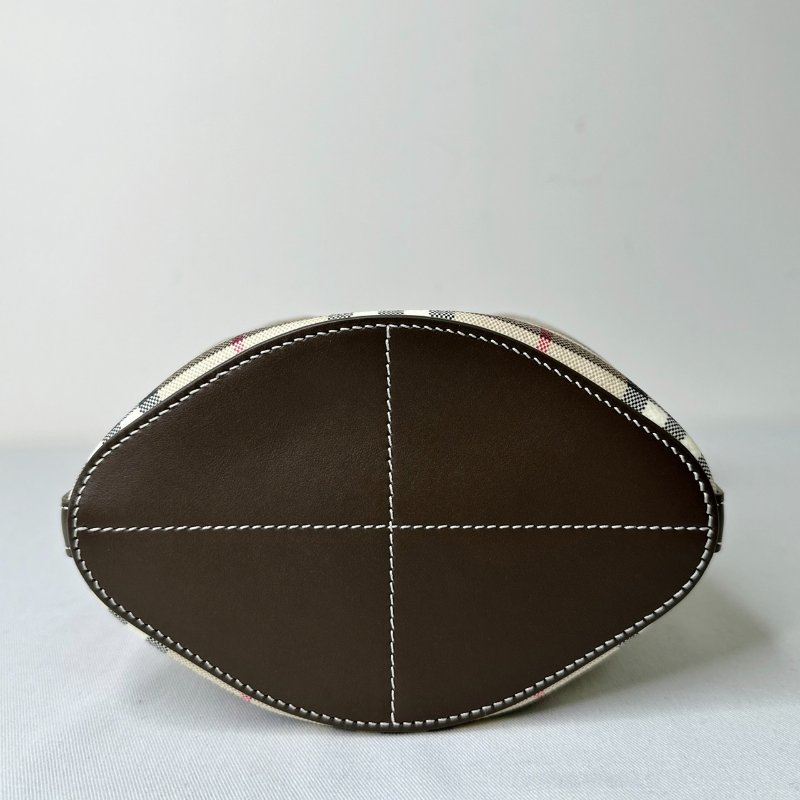 BURBERRY 英倫格紋迷你水桶包-10