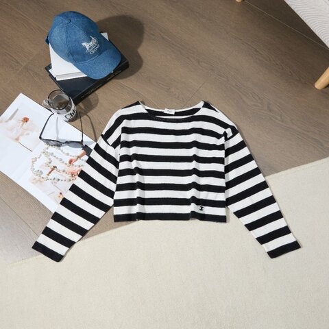 ❤️CELINE 時尚條紋上衣 百搭款式 閒置新