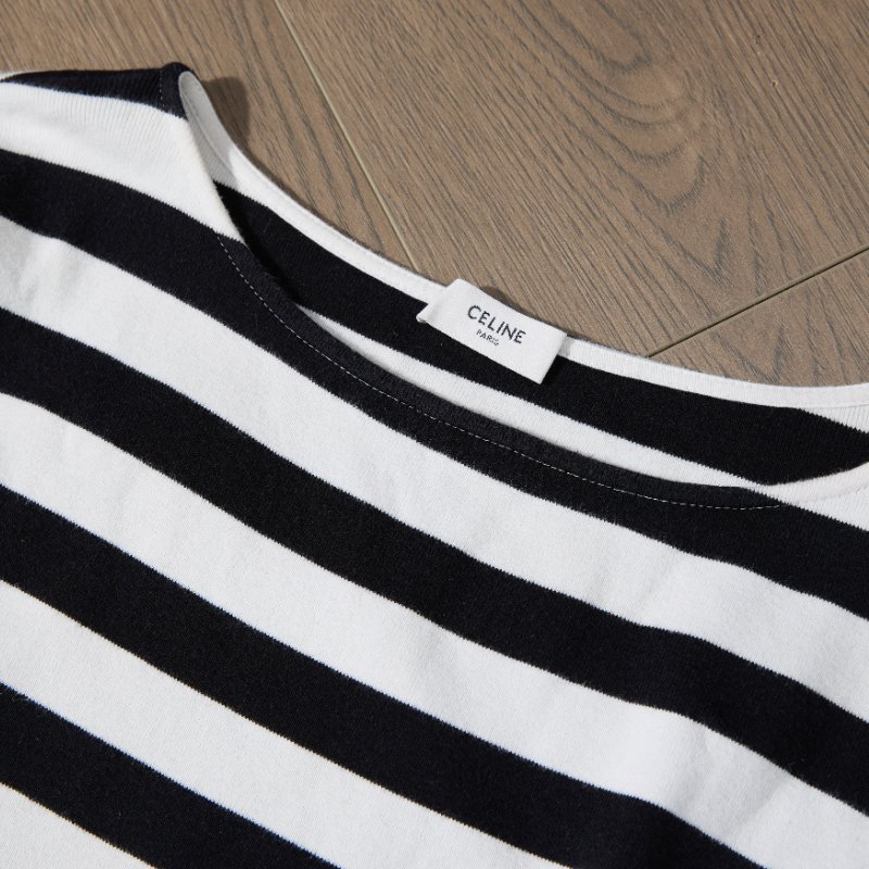 ❤️CELINE 時尚條紋上衣 百搭款式 閒置新-1