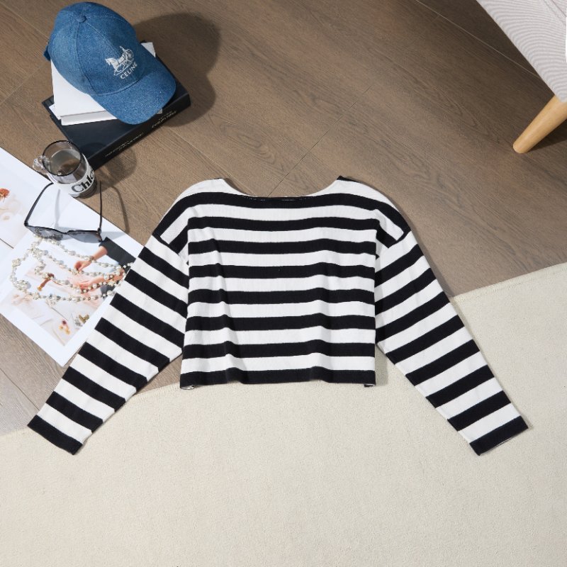 ❤️CELINE 時尚條紋上衣 百搭款式 閒置新-6