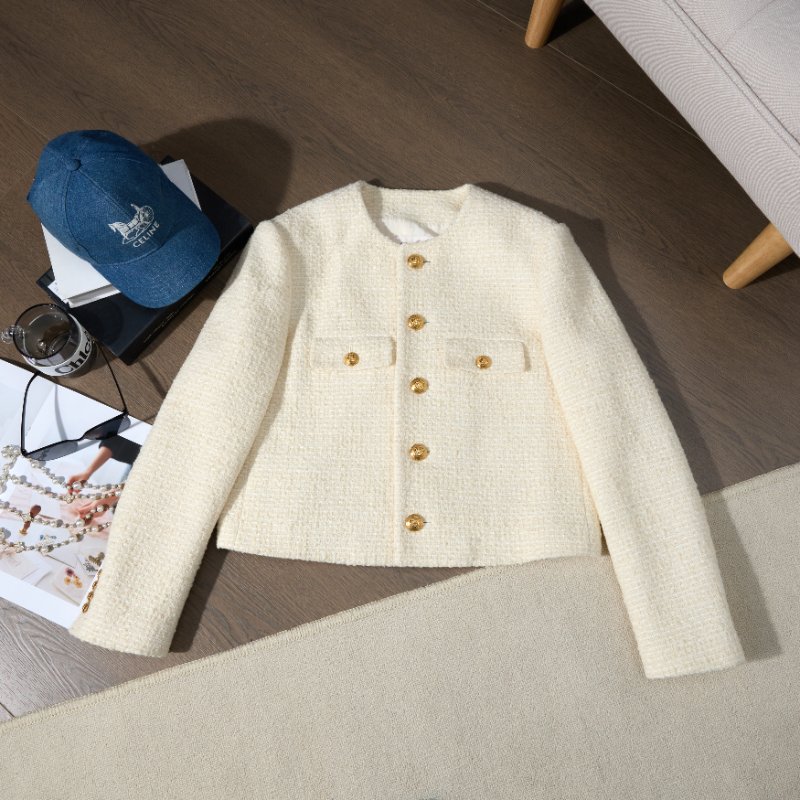 ❤️CELINE 淺米色經典外套 氣質之選 成色新淨 超值-3