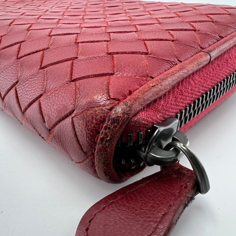 Bottega Veneta 編織拉鍊長款皮夾-12