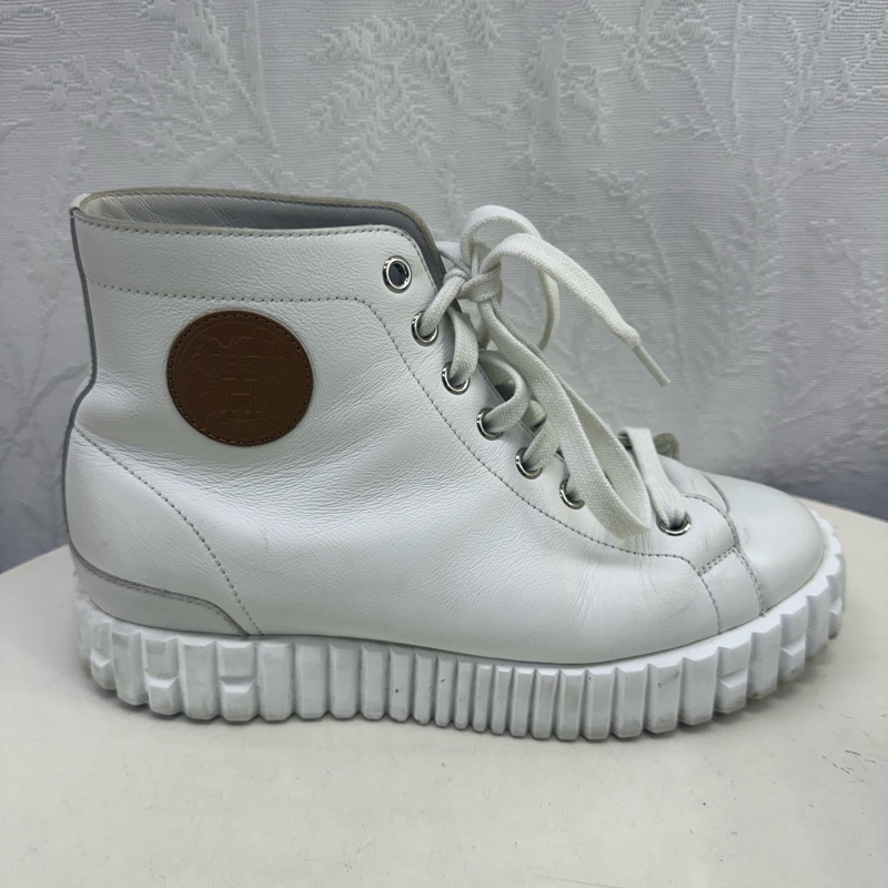 Hermes Climb Leather Trainers EU 35.5-17