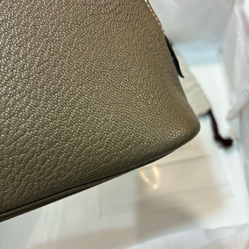 Hermes mini bolide 保齡球包 大象灰 金釦 山羊皮-6