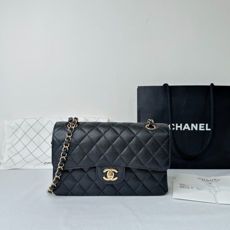 CHANEL 黑金荔枝牛Coco 23-1