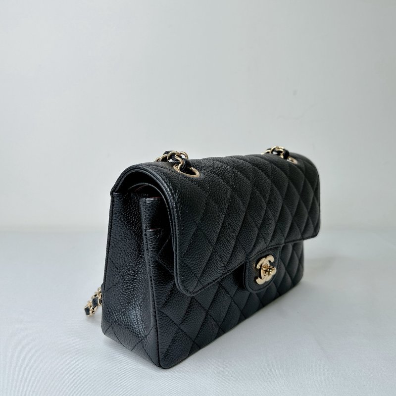 CHANEL 黑金荔枝牛Coco 23-3