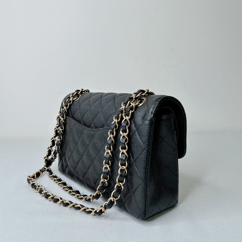 CHANEL 黑金荔枝牛Coco 23-4