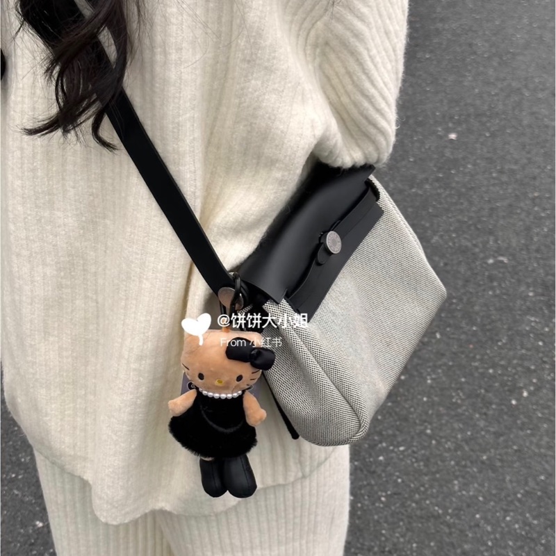 Hermès mini herbag 黑銀 熊貓 全新-4