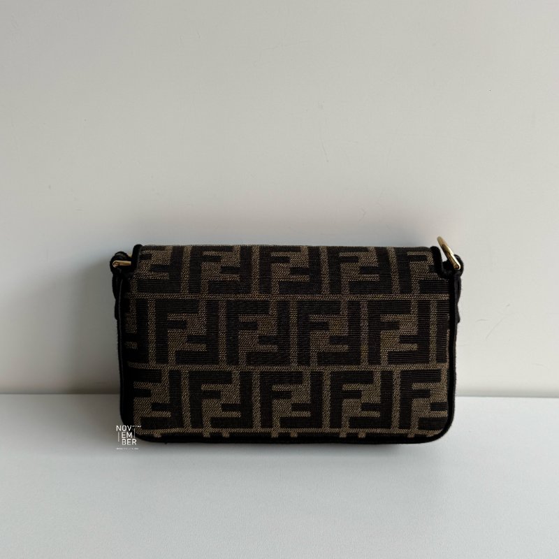 閒置新🤎 Fendi 芬迪 Baguette Mini 老花迷你法棍包🥖-5