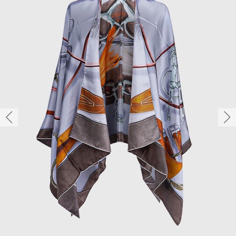 愛馬仕Hermes 大斗篷絲巾140公分-1