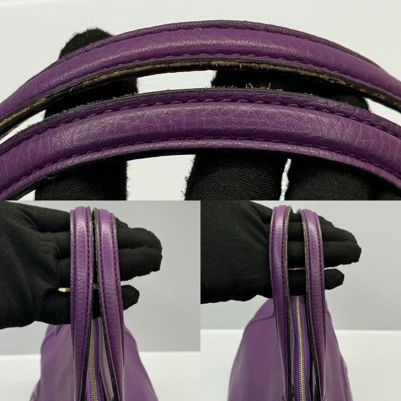 GUCCI 古馳 紫色牛皮手提斜背2way包 369176-5