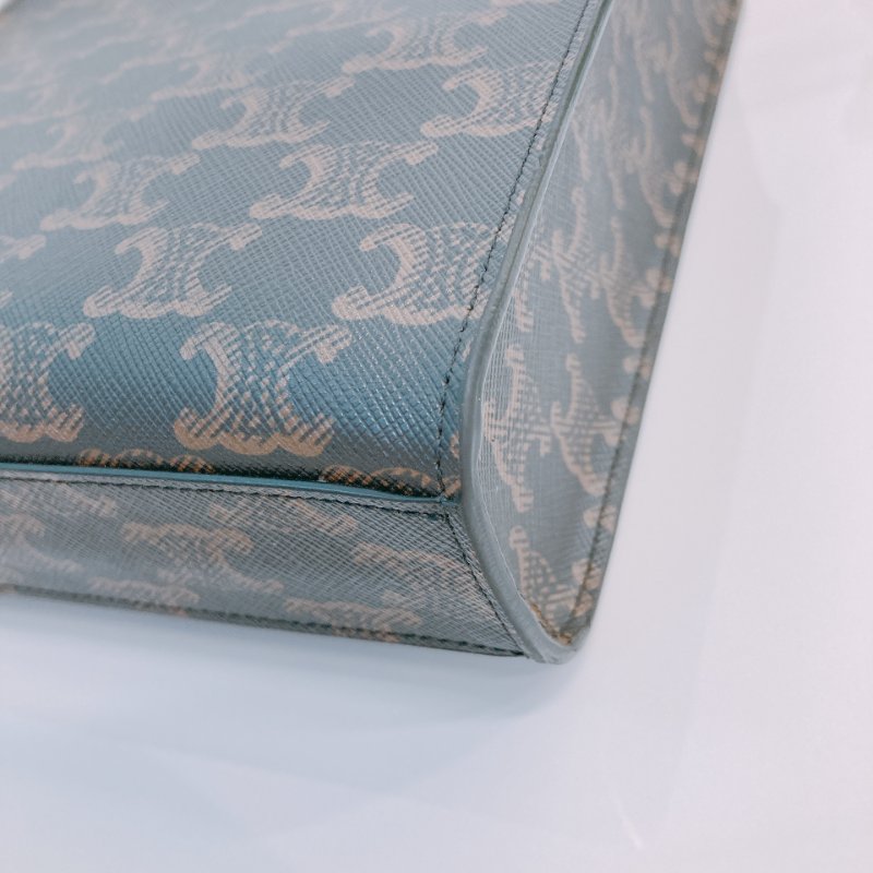 MS0609 Celine 思琳經典花紋兩用包包Vertical Cabas Tote Mini Canvas Triomphe-9