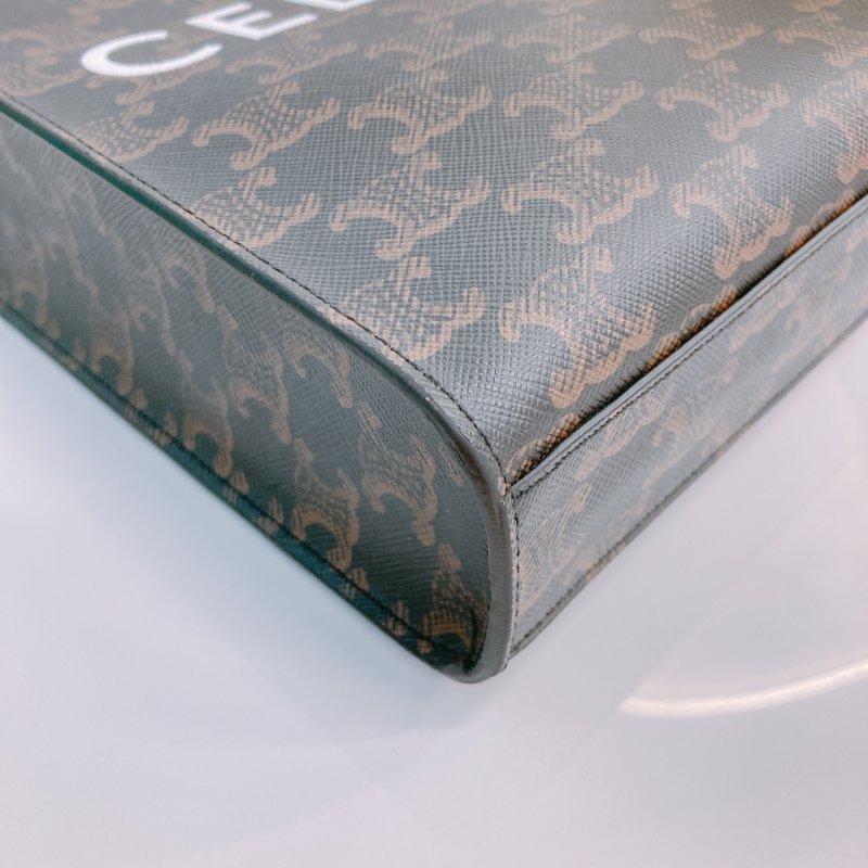 MS0609 Celine 思琳經典花紋兩用包包Vertical Cabas Tote Mini Canvas Triomphe-16