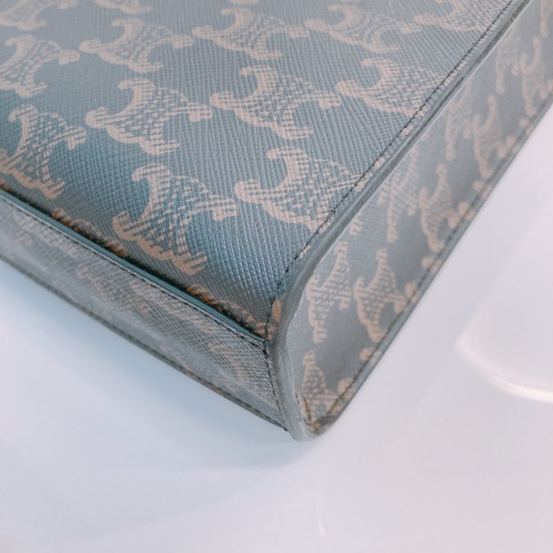 MS0609 Celine 思琳經典花紋兩用包包Vertical Cabas Tote Mini Canvas Triomphe-17