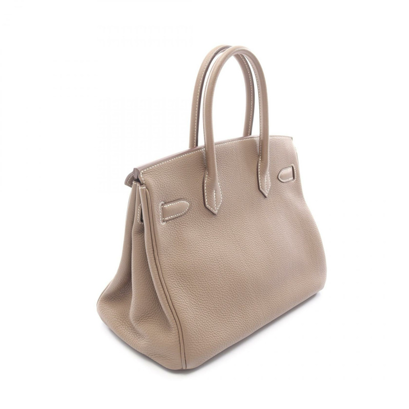 愛馬仕 Birkin 30 手提包,Togo 皮革,灰褐色,二手,女士,帶五金配件-1