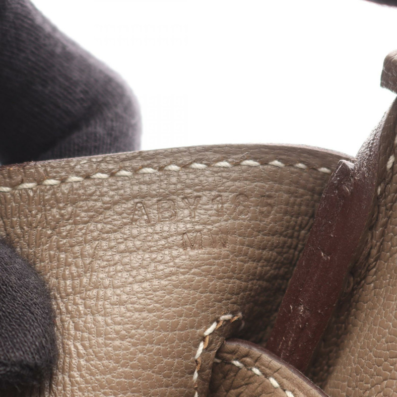 愛馬仕 Birkin 30 手提包,Togo 皮革,灰褐色,二手,女士,帶五金配件-4