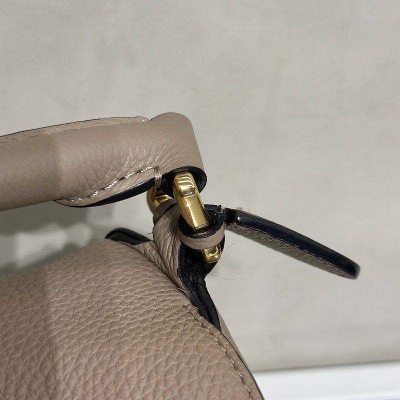 LOEWE Puzzle小牛皮手袋 - 小號沙色-9