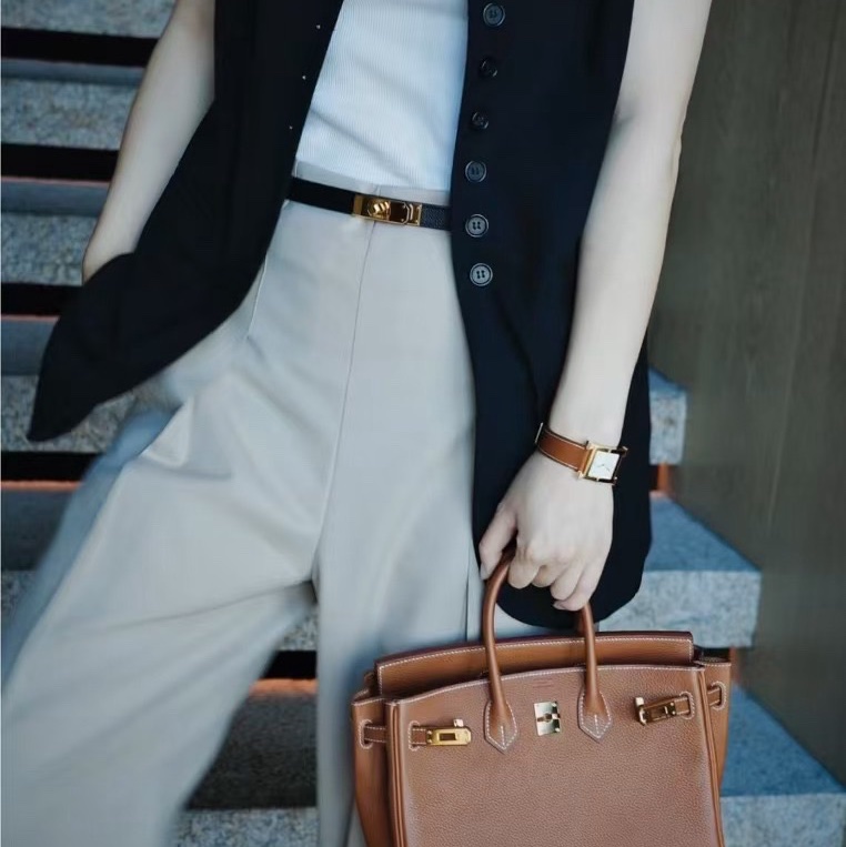 Hermes 福寶馬鞍皮 Birkin 25 cc37 金棕金扣 G 刻-2