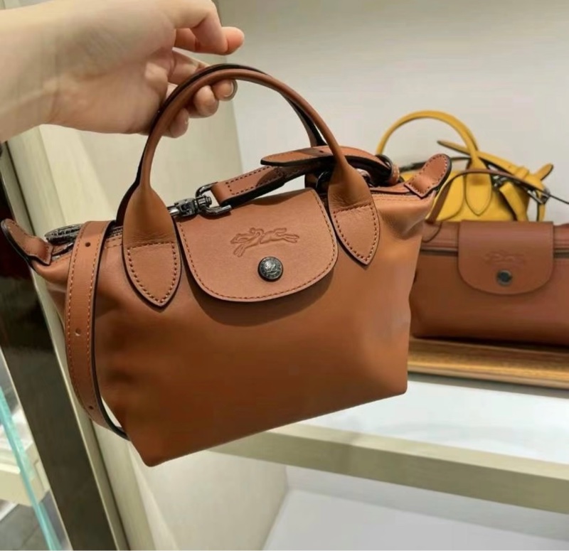 Longchamp Le Pliage Xtra #XS 小牛皮 迷你 斜挎/手提包-0