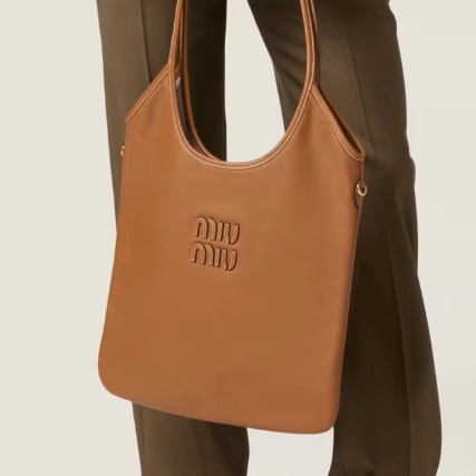 #MIUMIU 缪缪 🍪🍪98新 焦糖色ivy托特包 尺寸35*33-1