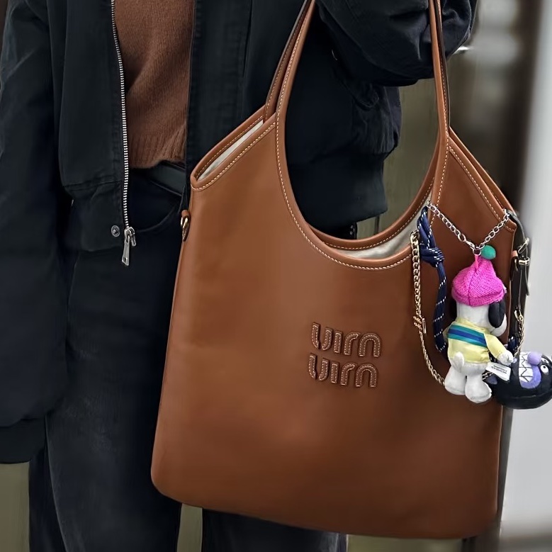 #MIUMIU 缪缪 🍪🍪98新 焦糖色ivy托特包 尺寸35*33-7