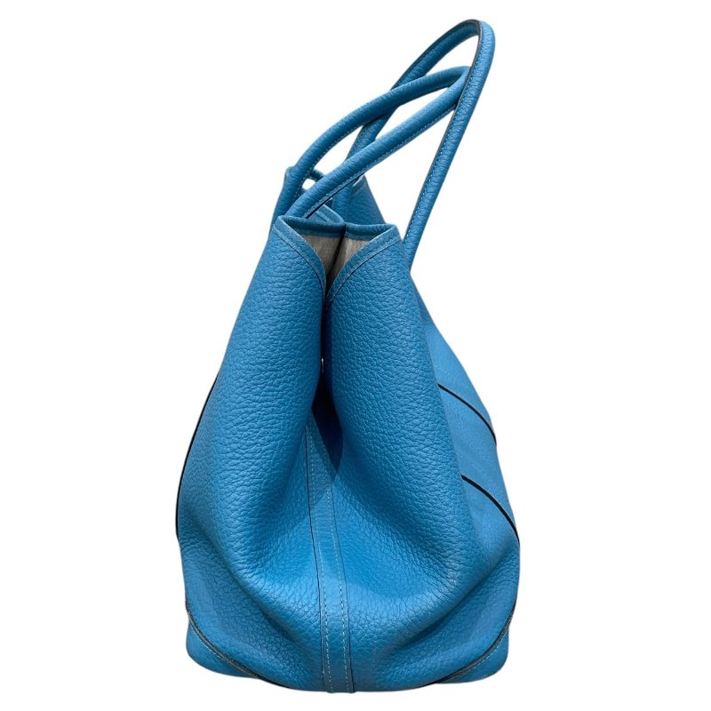 HERMES 愛馬仕 GERDEN PARTY 36 花園包 TOGO 藍色系 銀釦-3