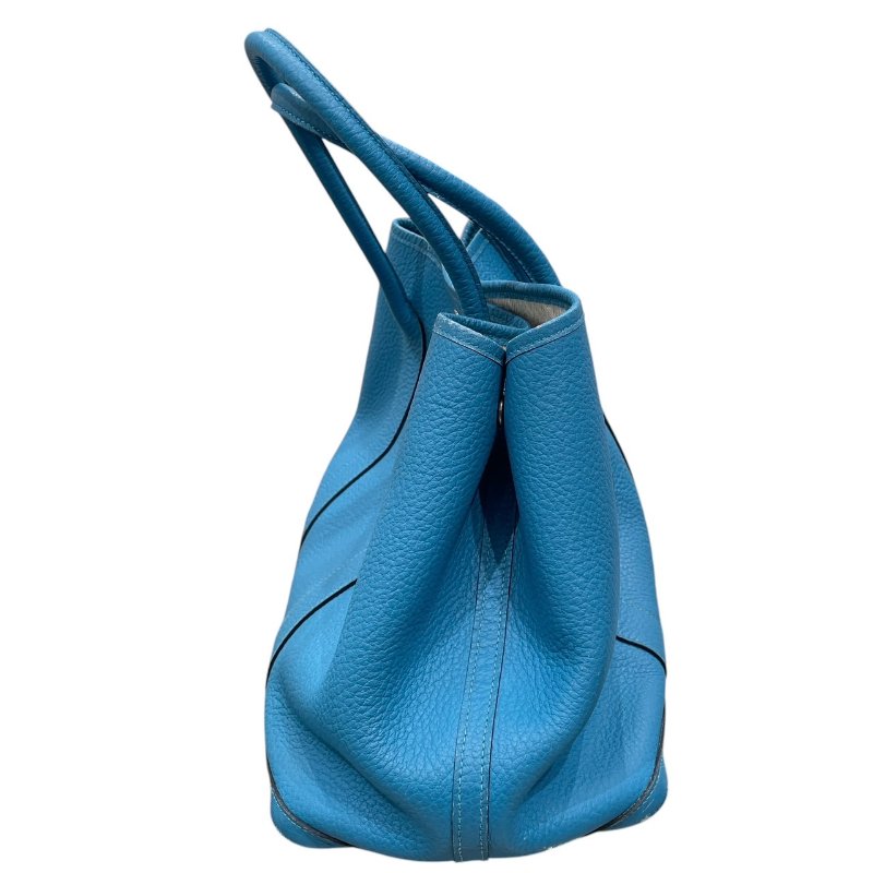 HERMES 愛馬仕 GERDEN PARTY 36 花園包 TOGO 藍色系 銀釦-4