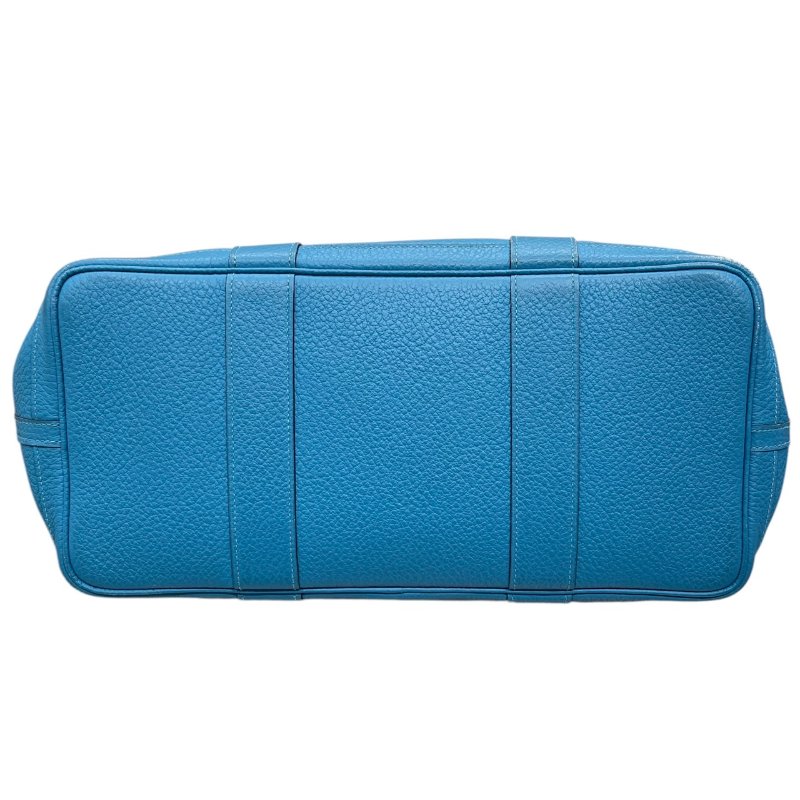 HERMES 愛馬仕 GERDEN PARTY 36 花園包 TOGO 藍色系 銀釦-5