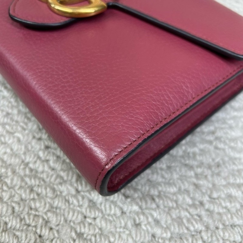 Gucci古馳woc荔枝紋鏈條包 金色雙G 鏈條肩帶 可單肩可斜挎 容量實用 日常通勤百搭-17