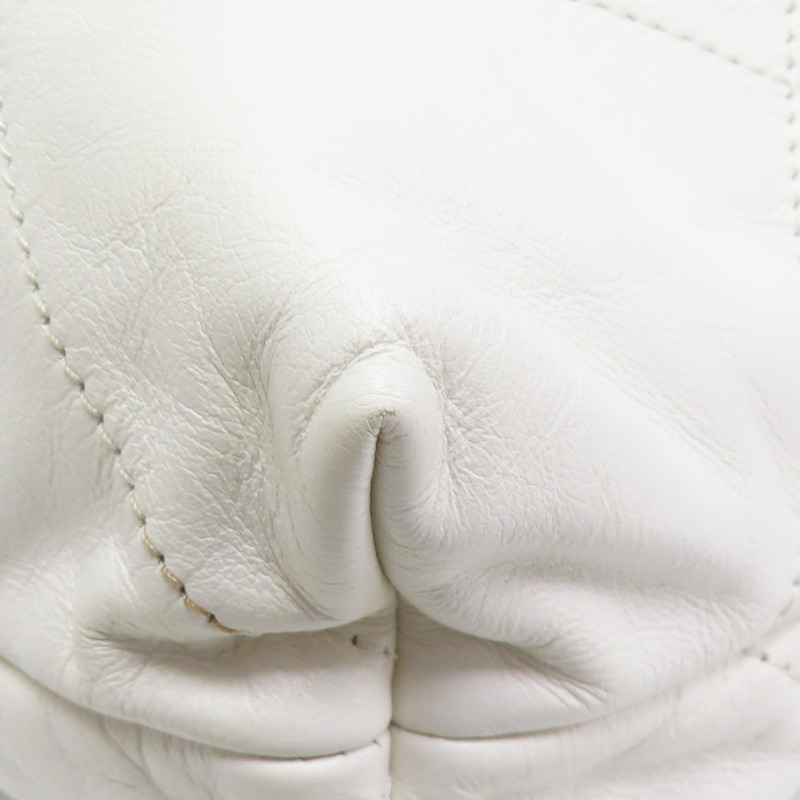 白色 牛皮 22 鍊帶 肩背包 金扣【CHANEL 香奈兒】 AS3261-10