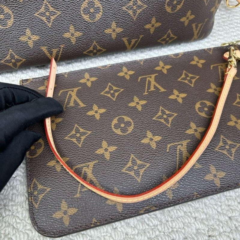 LV路易威登neverfull老花購物袋 有子包 手拎單肩腋下包 萬年經典款 實用大容量 日常出街旅遊度假都Ok-19