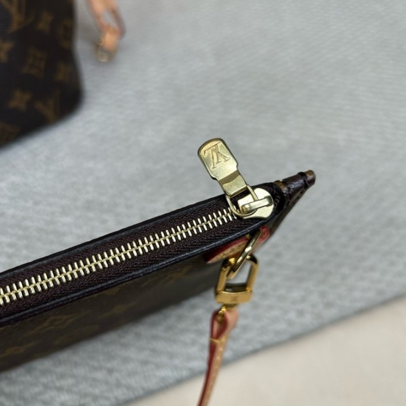 LV路易威登neverfull老花購物袋 有子包 手拎單肩腋下包 萬年經典款 實用大容量 日常出街旅遊度假都Ok-20