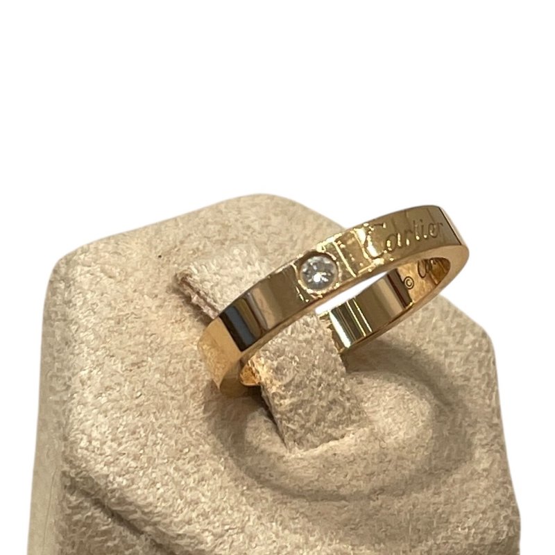 CARTIER 卡地亞 單鑽戒指 K18YG #48-4