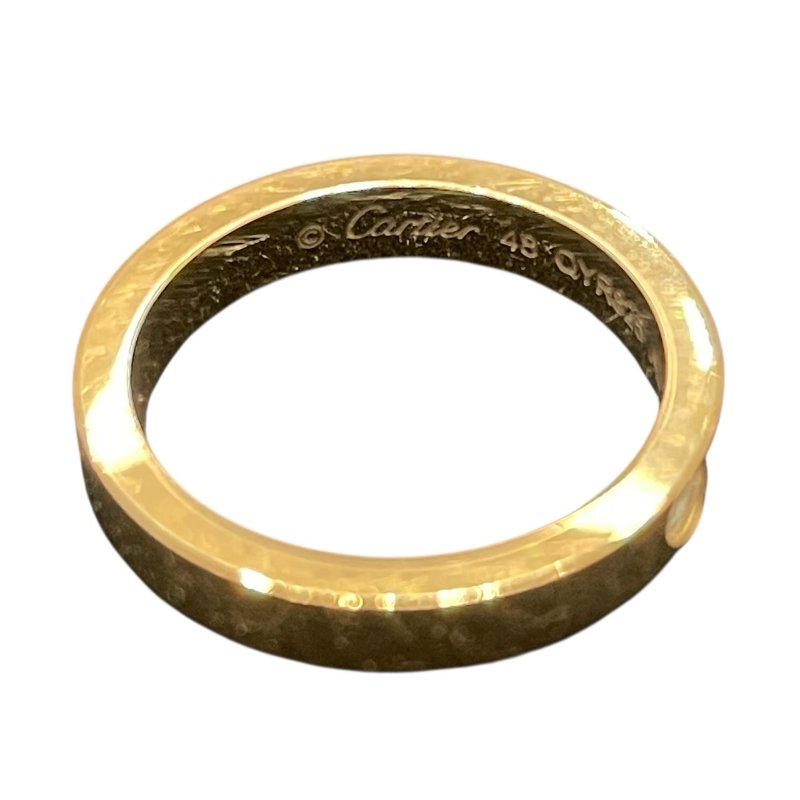 CARTIER 卡地亞 單鑽戒指 K18YG #48-9