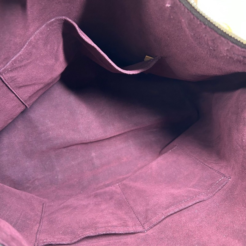 LV路易威登老花手提單肩包 經典老花 金色五金 拉鏈開合 容量大實用性強 日常通勤百搭-11