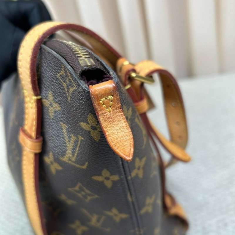 LV路易威登老花手提單肩包 經典老花 金色五金 拉鏈開合 容量大實用性強 日常通勤百搭-20
