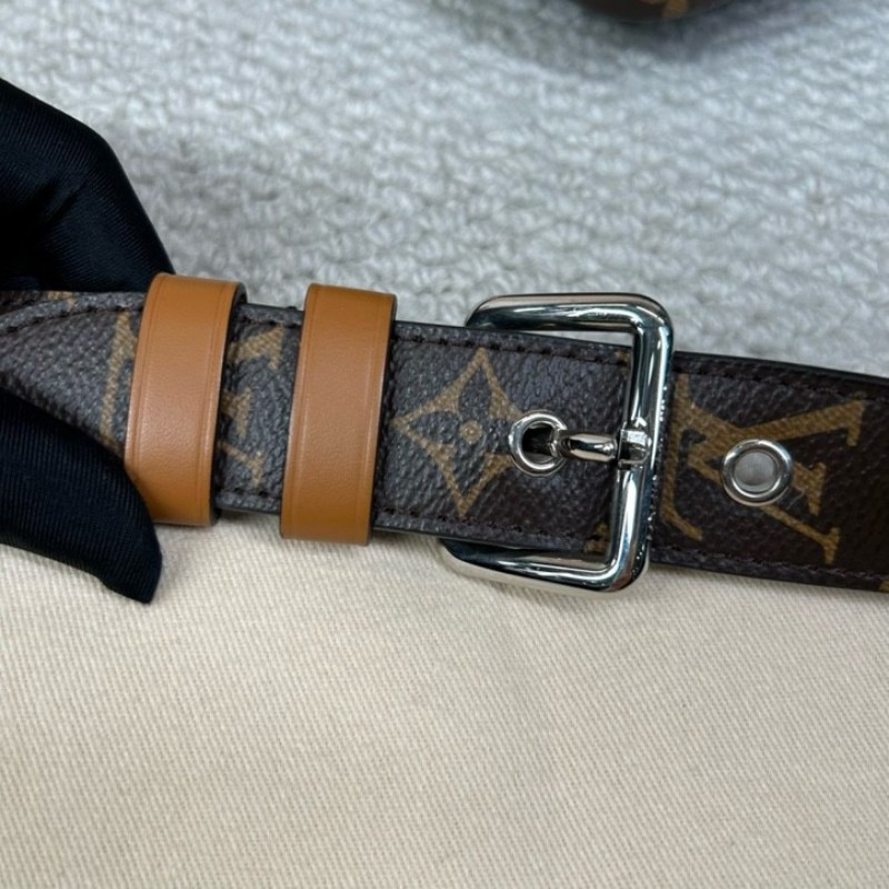 LV路易威登水波纹老花拼色郵差包 藍拼老花水波纹 可單肩可斜挎 雙拉鏈開合 容量大 日常通勤百搭實用-23