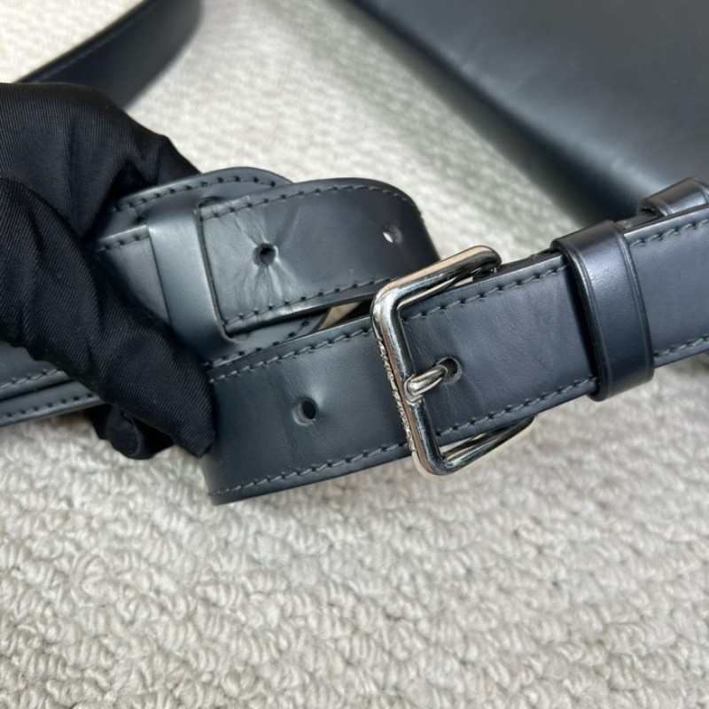 LV路易威登藍色棋盤格郵差包 藍色棋盤格拼黑色皮 銀色五金 可單肩可斜挎 容量實用 商務休閒都合適-15