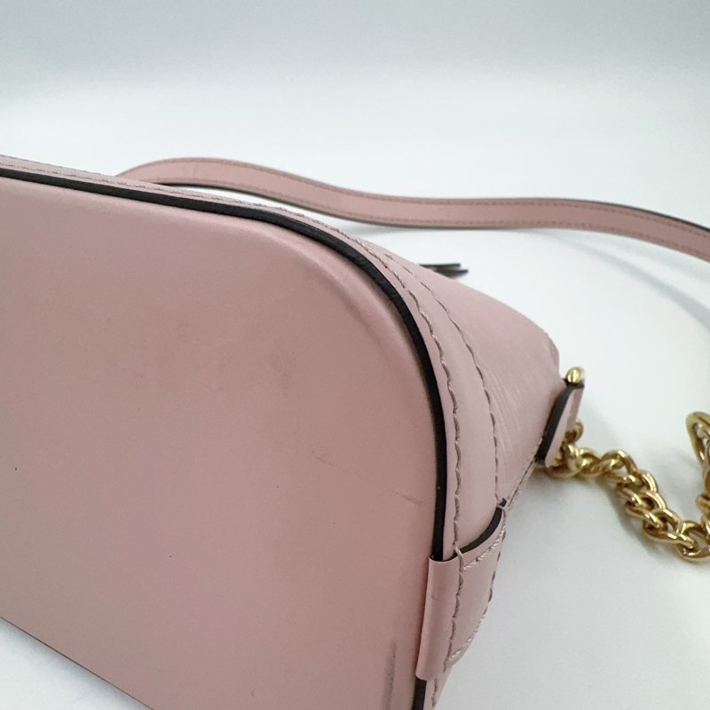 LV粉色EPI牛皮金釦ALMA BB/M51406-6