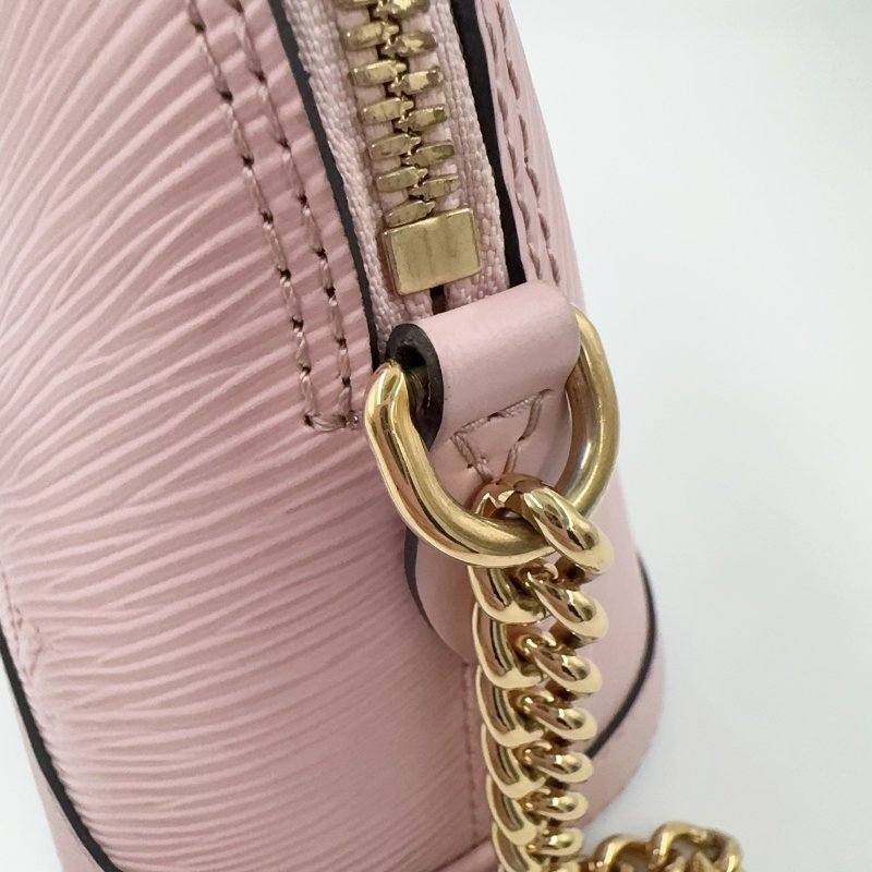 LV粉色EPI牛皮金釦ALMA BB/M51406-10