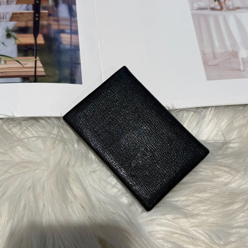 愛馬仕 黑色Calvi卡包-0