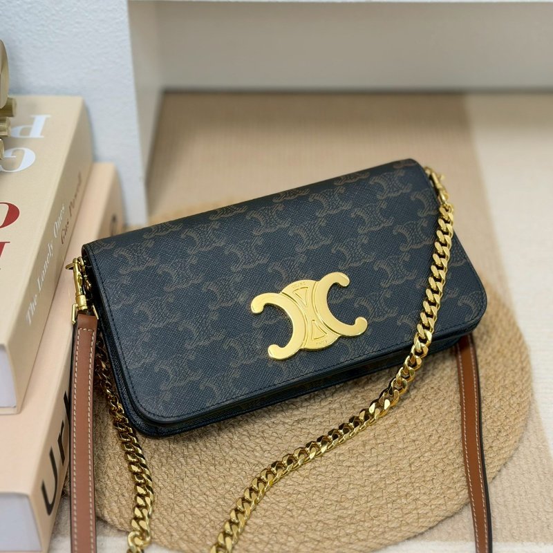 🏷️Celine 瑟琳.Triomphe 三合一 woc/客人寄賣-0