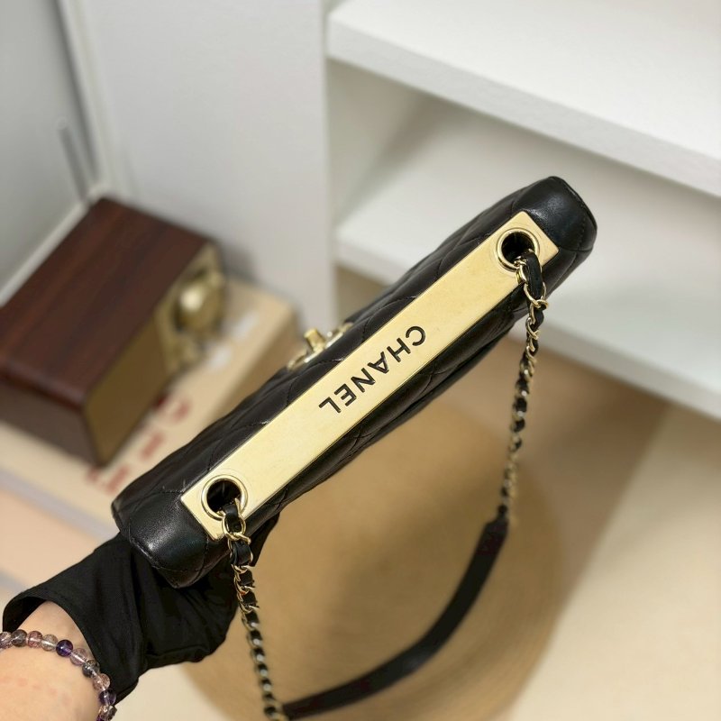 （皮革澎澎嫩嫩！超漂亮😍）🏷️Chanel 香奈兒．Trendy cc 單肩鍊條包/客人寄賣-13