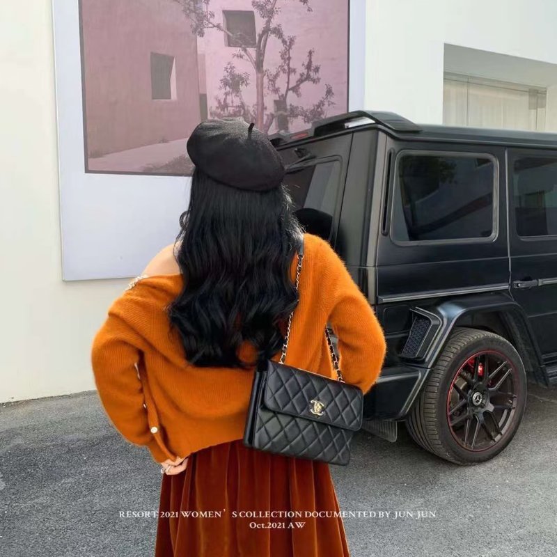 （皮革澎澎嫩嫩！超漂亮😍）🏷️Chanel 香奈兒．Trendy cc 單肩鍊條包/客人寄賣-27