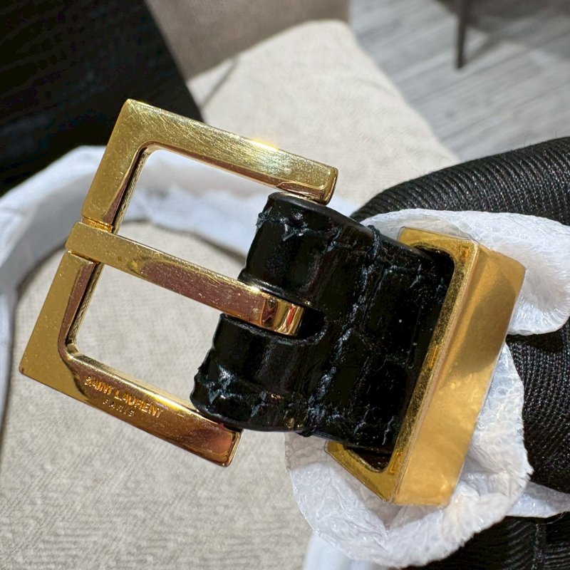 SAINT LAURENT曼哈頓鱷魚壓紋中號-5