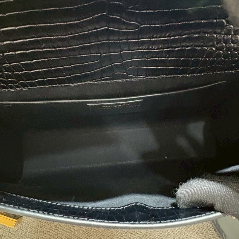 SAINT LAURENT曼哈頓鱷魚壓紋中號-9